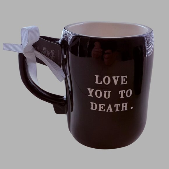 Rae Dunn Disney Nightmare Before Christmas "Love You To Death" Set of 2 Mugs - Picture 3 of 4